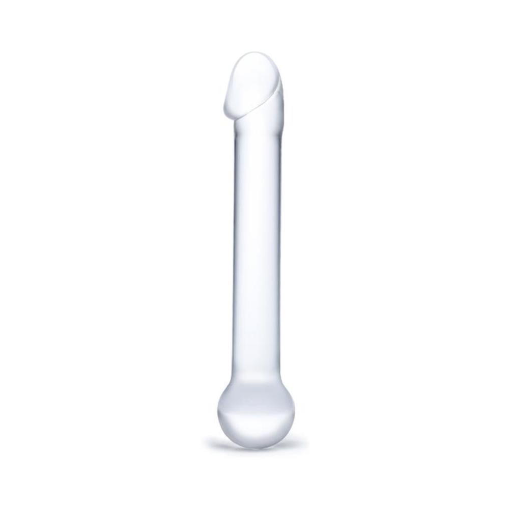 Glas 7 inches Realistic Head Glass Dildo Clear