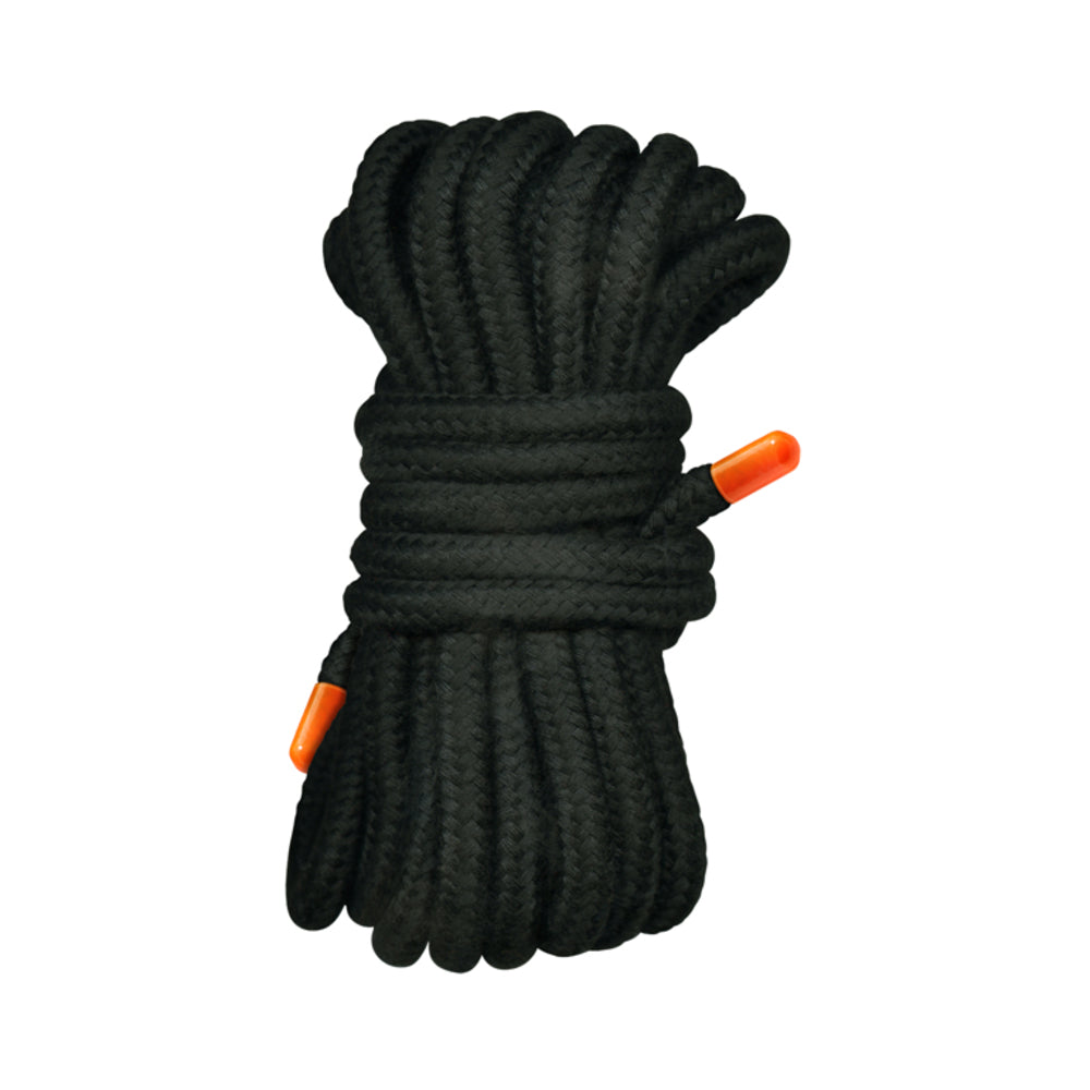 The 9's, Orange Is The New Black, Tie Me Ups Cotton/nylon Blend Bondage Rope, Black With Orange Aigl