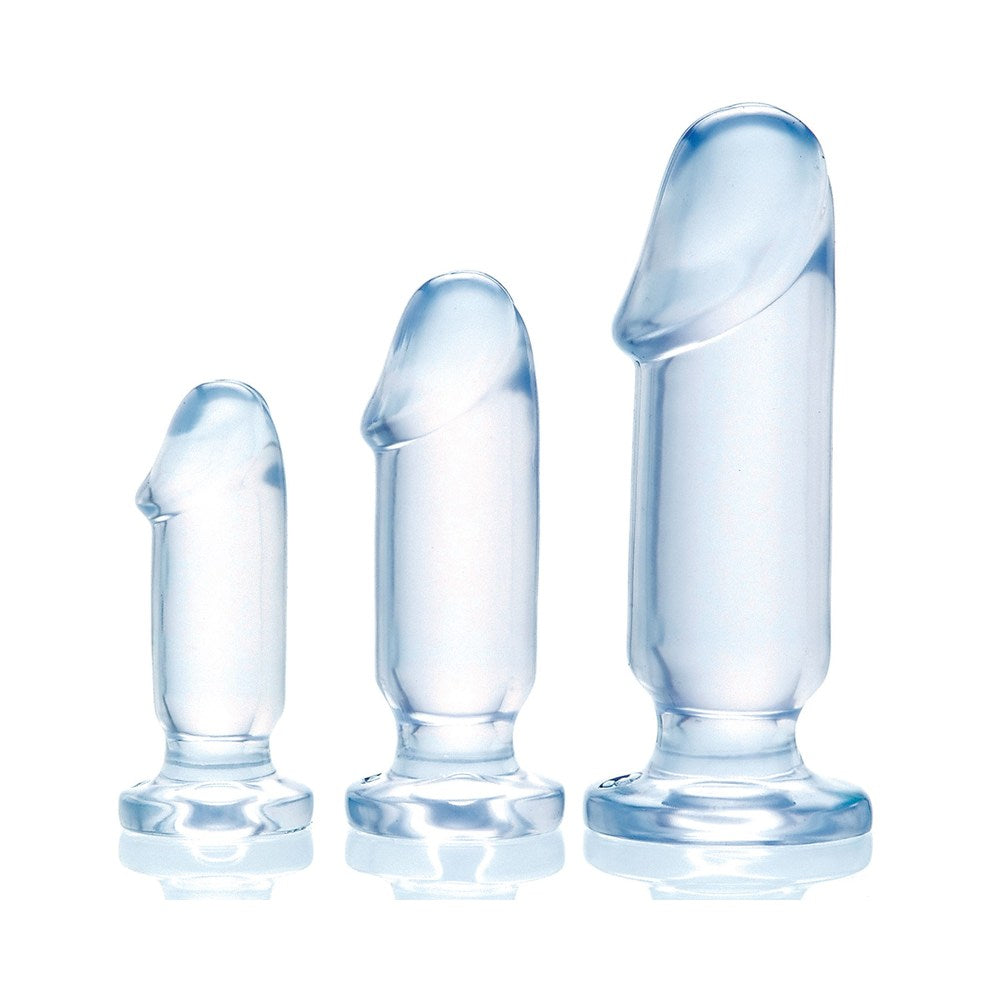 Beginner's Backdoor Kit 3 Penis Plugs Blue