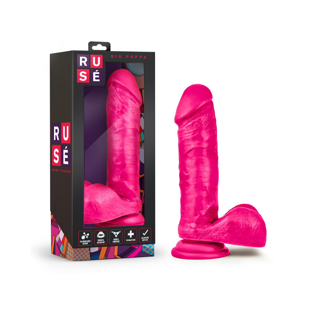 Ruse Big Poppa Hot Pink Dildo