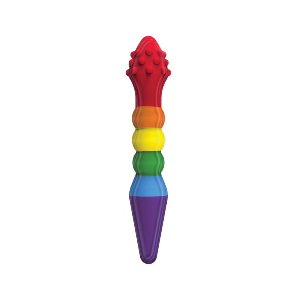 Rainbow Knob Job Dildo