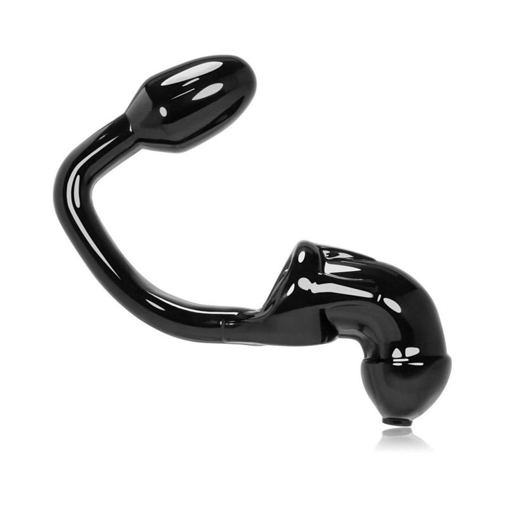 Oxballs Tailpipe, Chastity Cock-lock And Attacehd Buttplug, Black