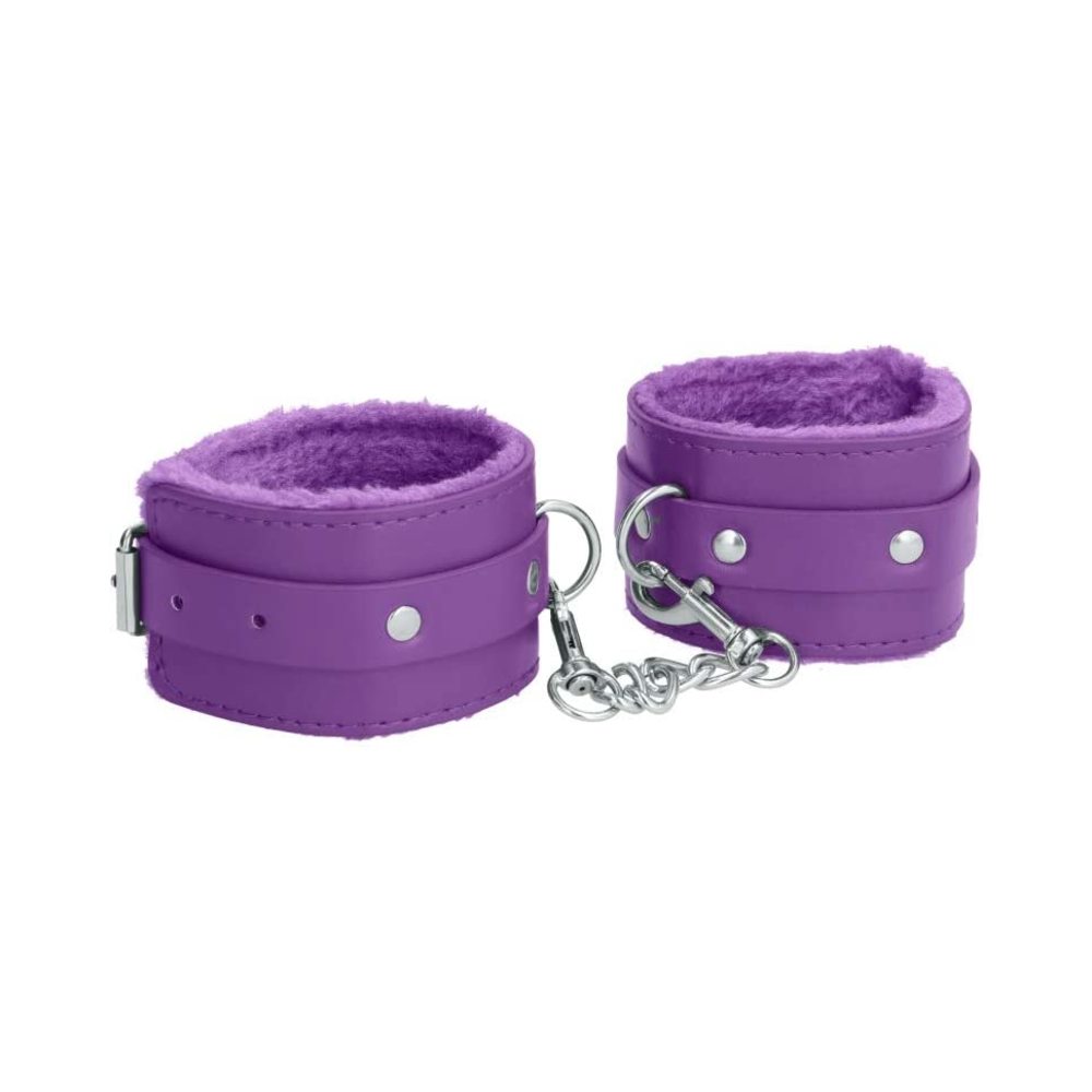 Ouch! Plush Leather Ankle Cuffs