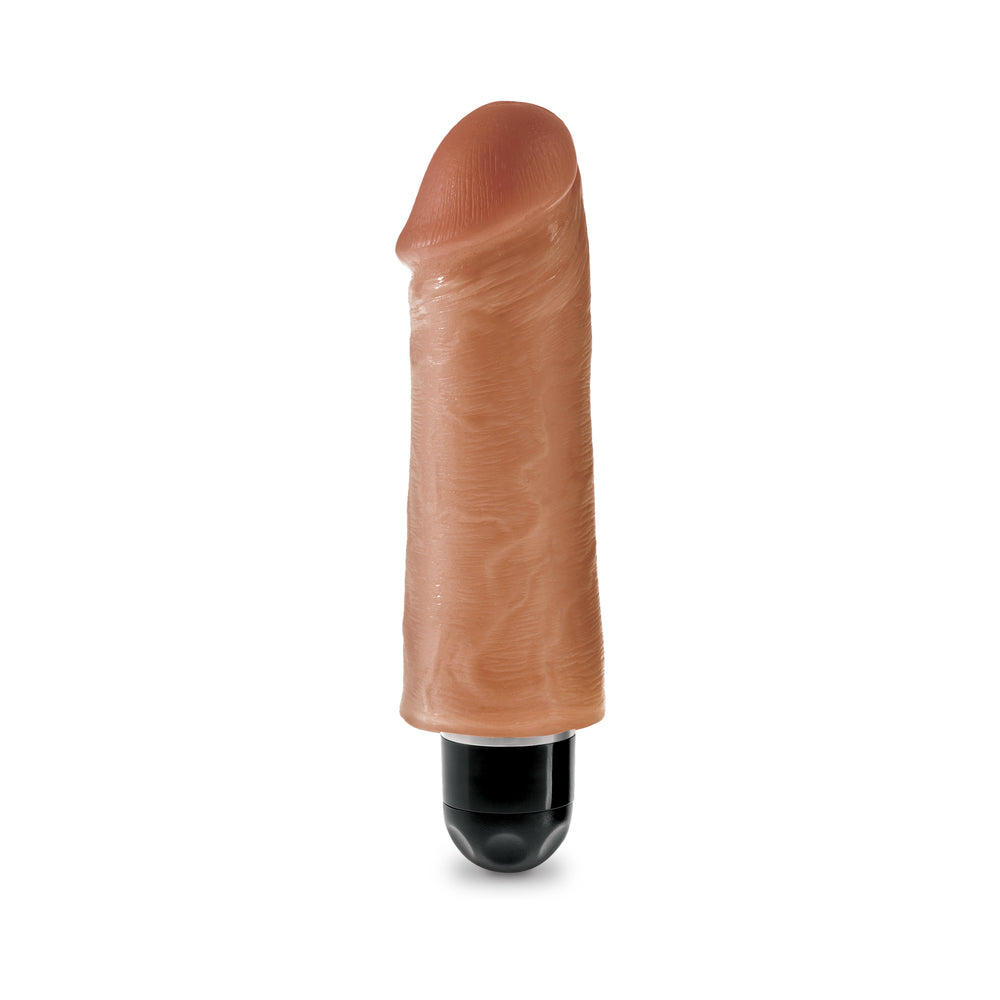 King Cock 5in Vibrating Stiffy Tan