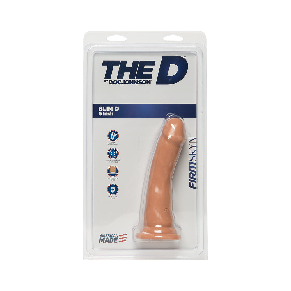 The D Slim 6in Without Balls Firmskyn Vanilla