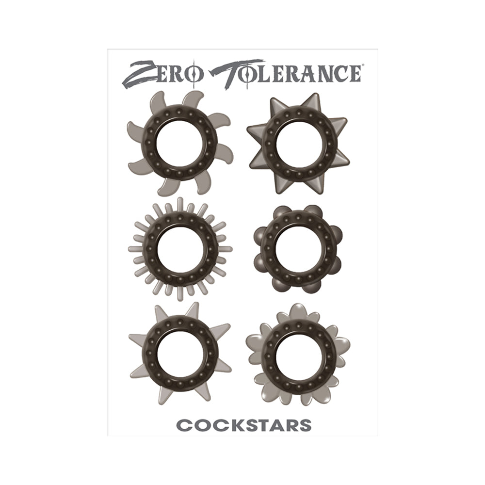 Zt Cockstars Cock Ring Set Of 6 Unique Shapes