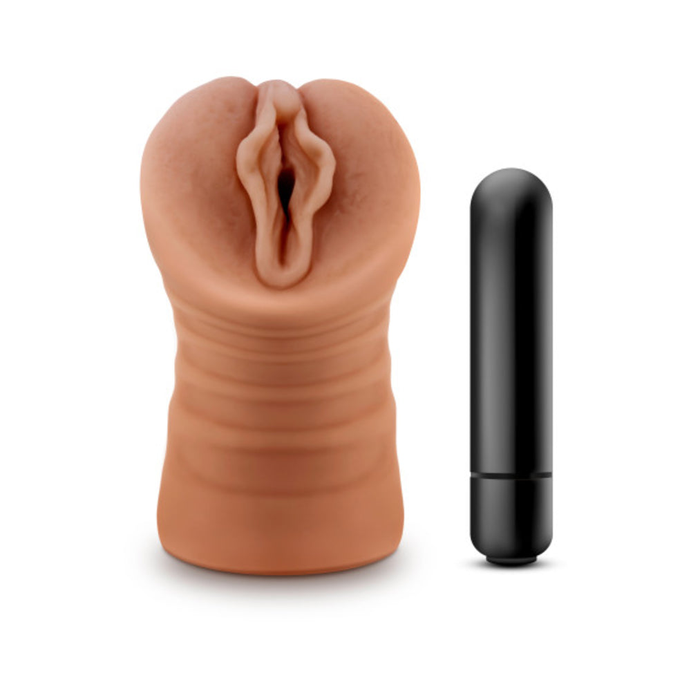 M For Men Sofia Mocha Tan Vagina Stroker