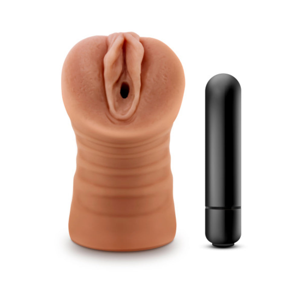 M For Men Julieta Mocha Tan Vagina Stroker