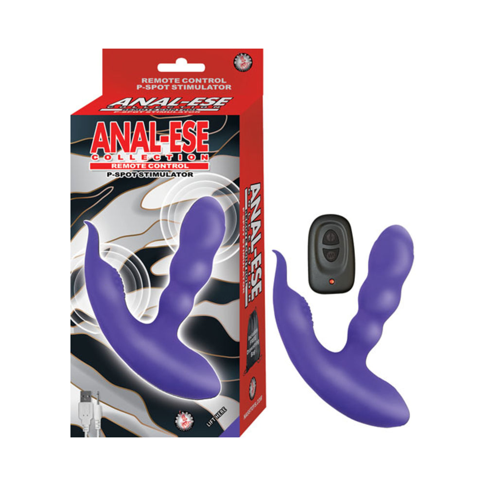 Anal Ese Remote Control P-Spot Stimulator Purple