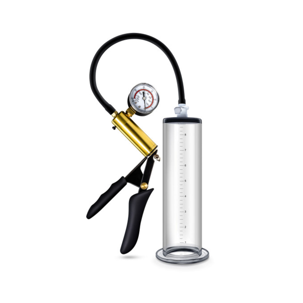 Performance - Vx6 Vacuum Penis Pump With Brass Pistol & Pressure Gauge -  Clear