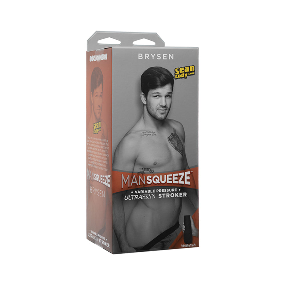 Man Squeeze Brysen Ultraskyn Stroker Ass Vanilla