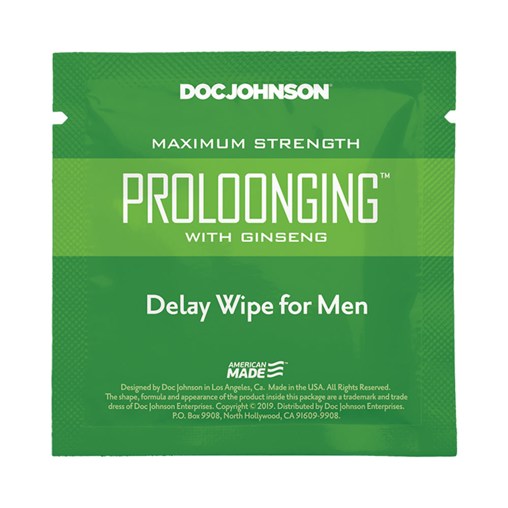 Proloonging With Ginseng Delay Wipes For Men 10 Pack