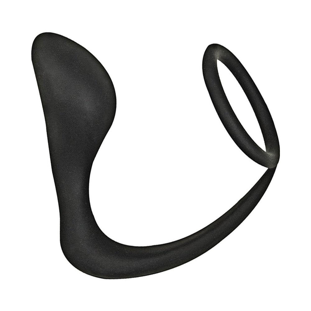 Commander Prostate Pleaser Cockring Black