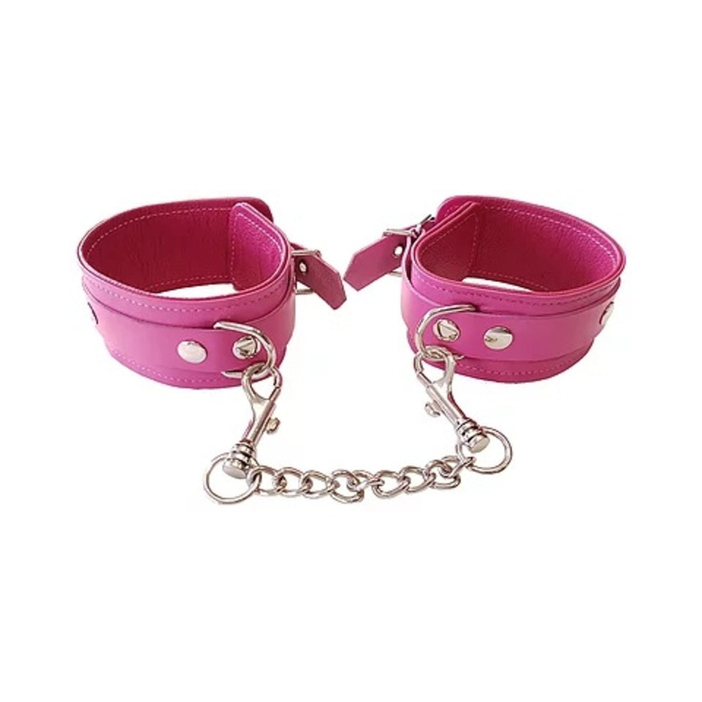 Plain Leather Wrist Cuffs