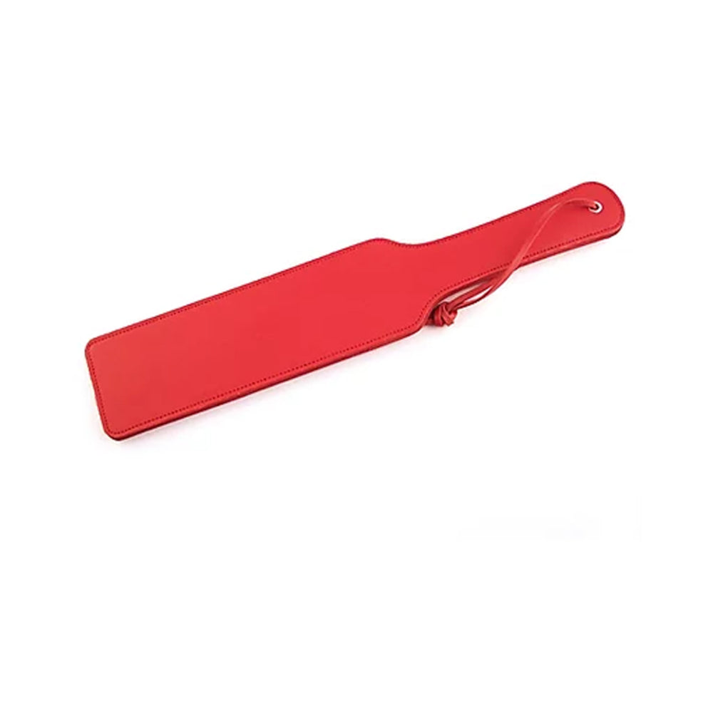 Long Leather Paddle - RED