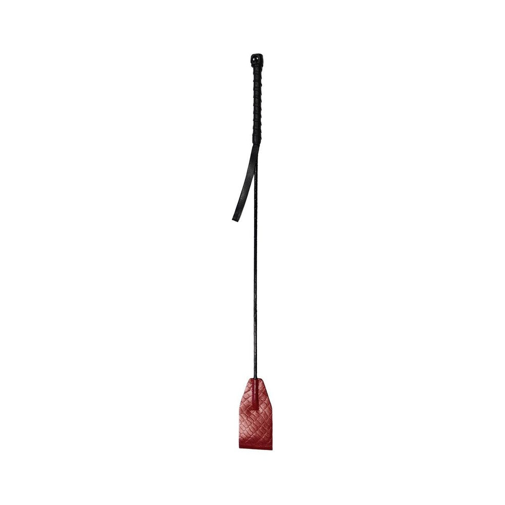 Leather Riding Crop Burgunday & Black Accessories