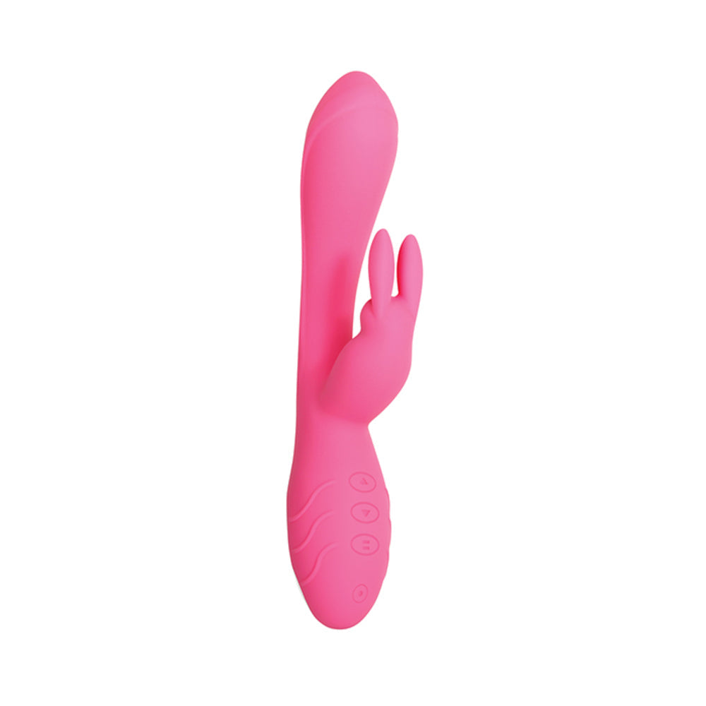 Evolved Bunny Kisses Rechargeable Silicone - Pink