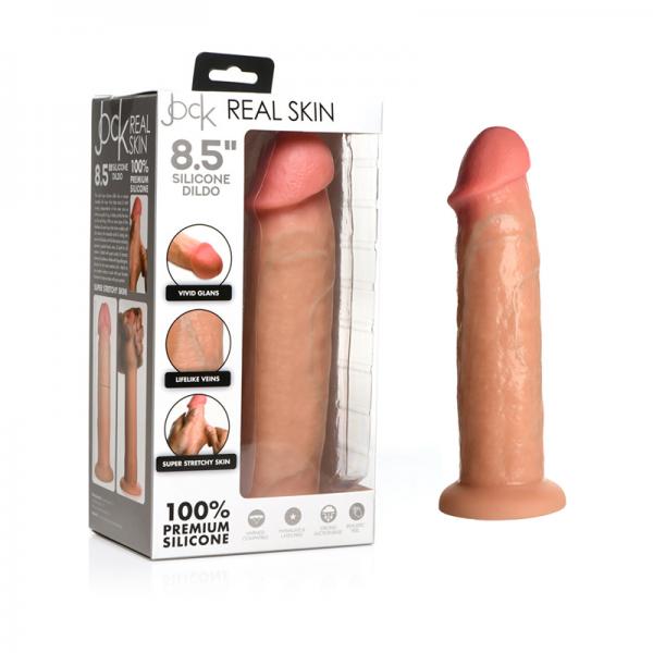 Jock Real Skin Silicone Dildo 8.5 In. Light