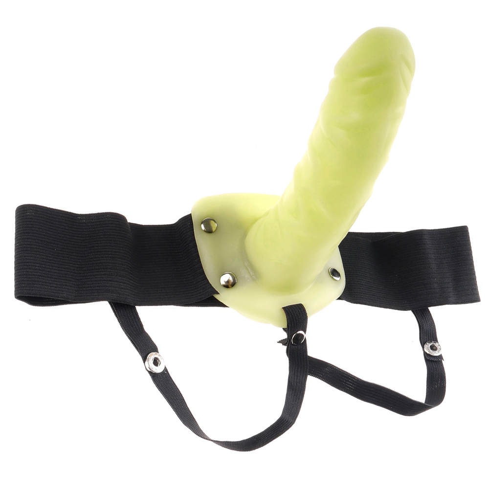 Fetish Fantasy Vibrating Hollow Strap-On Glow In The Dark