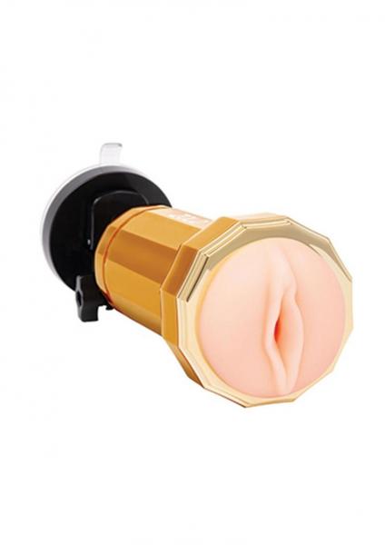 Zolo Vibrating Mountable Stroker Gld