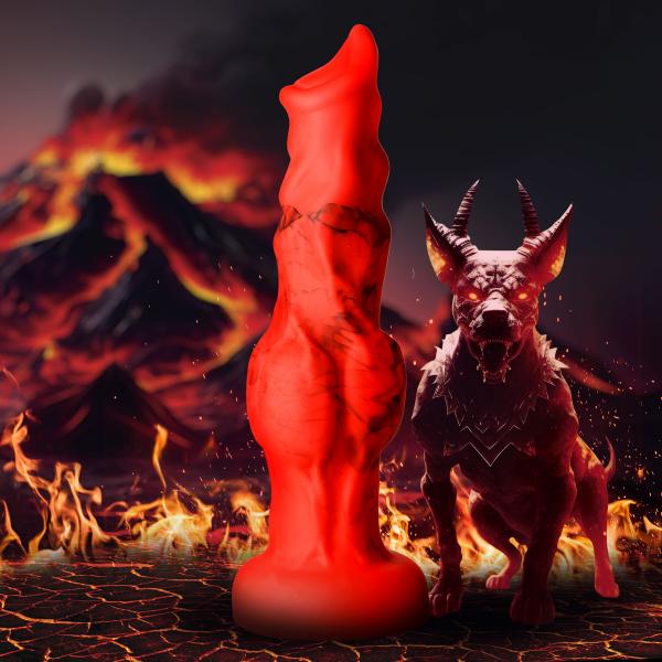 Fire Hound Silicone Dildo - Medium