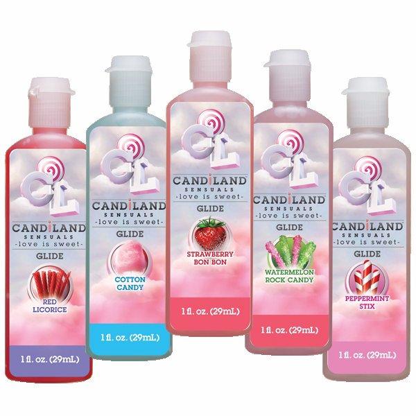 Candiland Glide 5 Flavors Pack 1oz Each Bottle