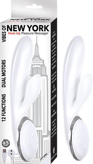 Vibes Of New York Heat-up Pleasure Massager White