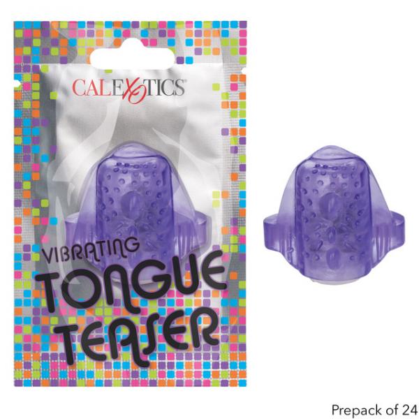 Foil Pack Vibrating Tongue Teaser Purple 24pk