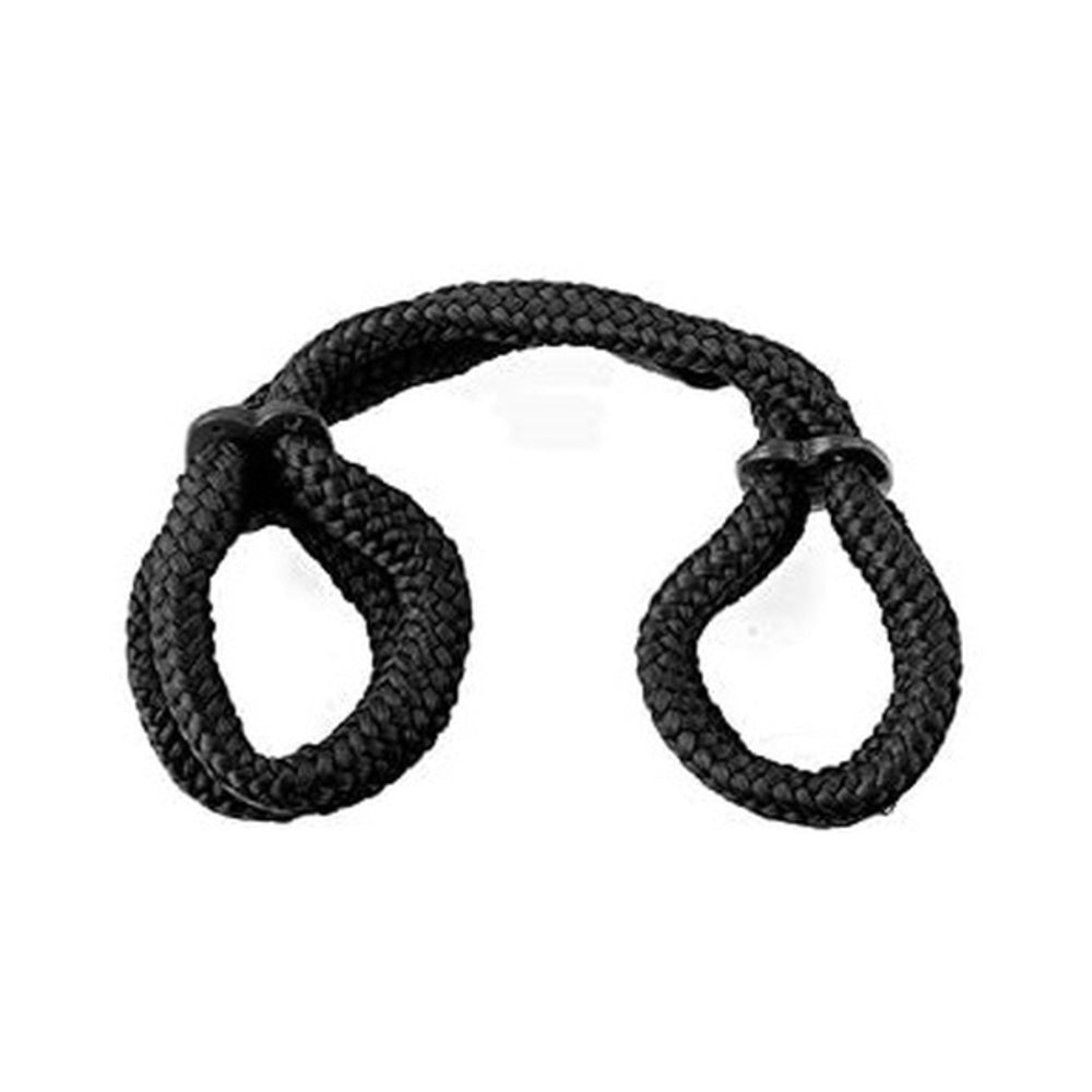 Fetish Fantasy Silk Rope Love Cuffs Black