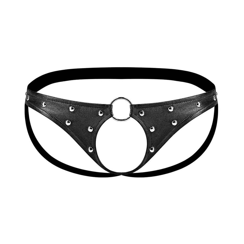 Men's Cyclops Jock Black Fetish Gear L/XL