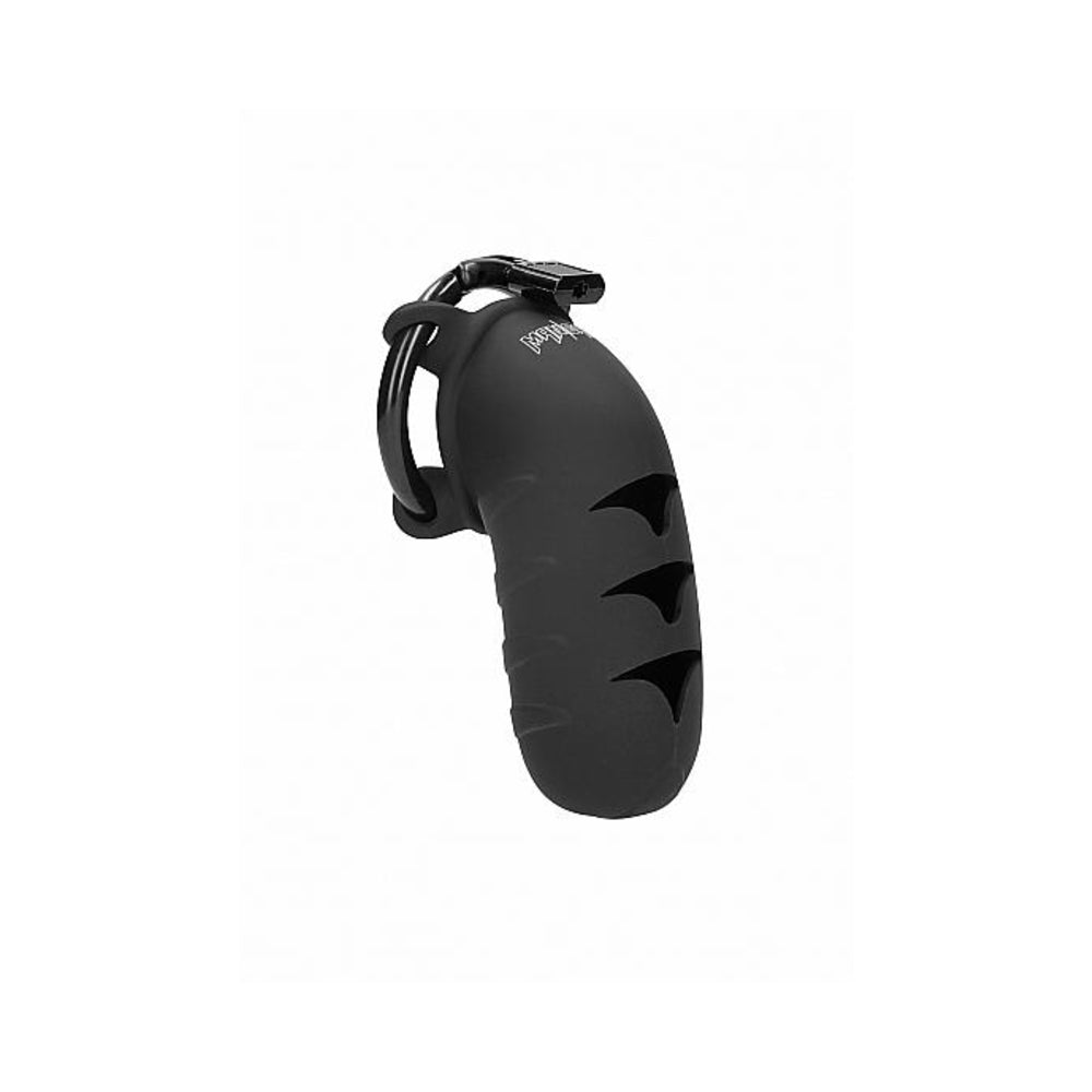 Mancage Chastity Model 08  4.2 inches Silicone Cock Cage Black